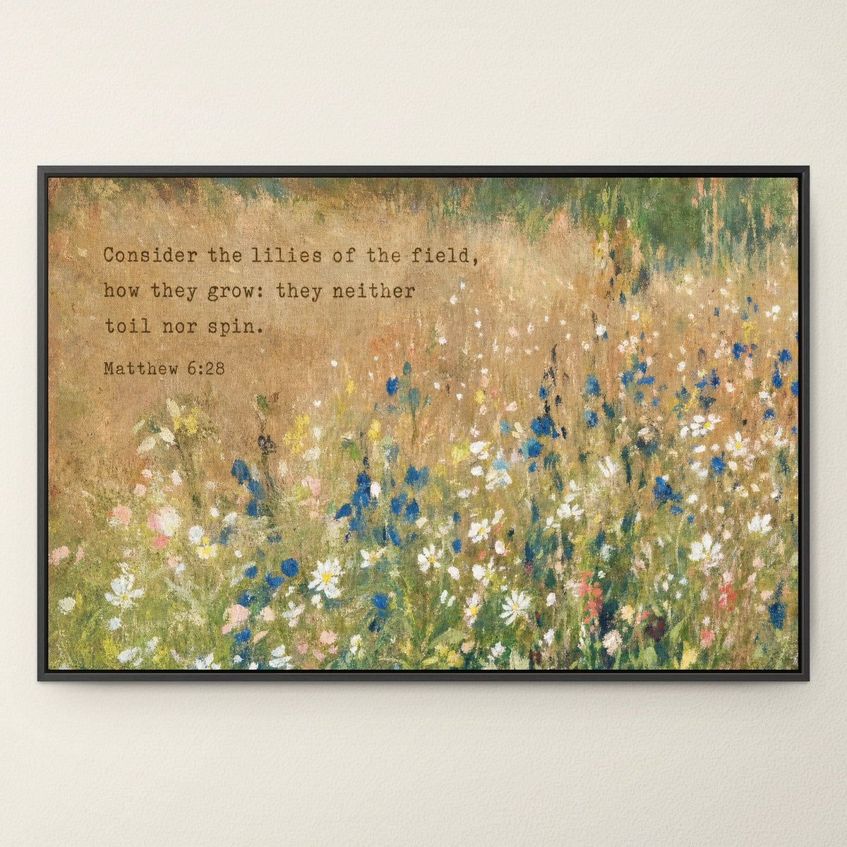 Consider the Lilies Meadow wall art