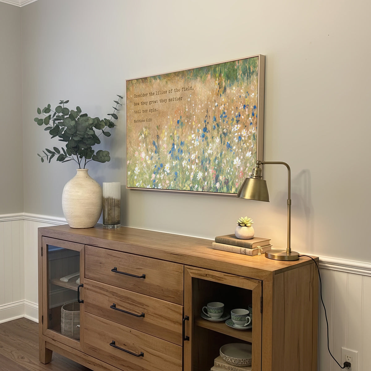 Consider the Lilies Meadow wall art