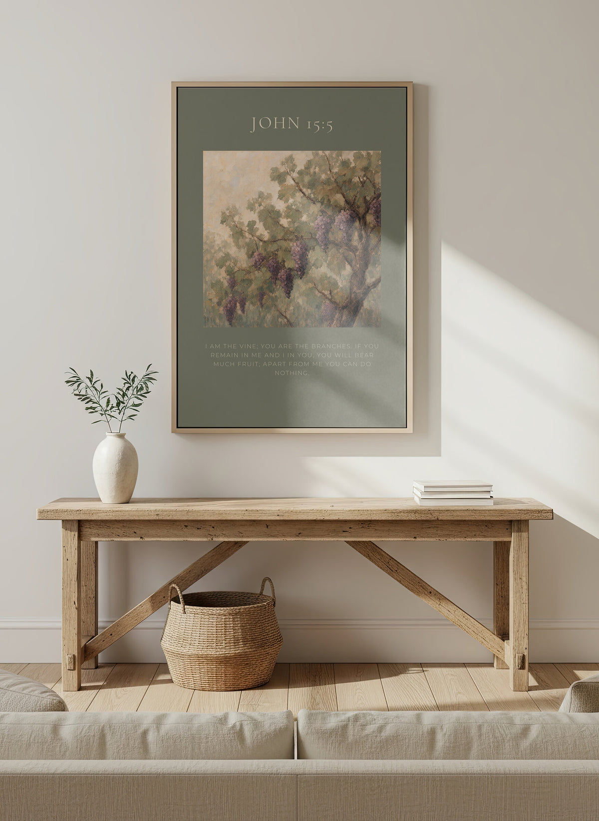 Vine and Branches — John 15:5 wall art