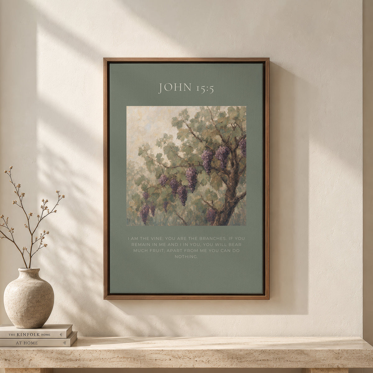 Vine and Branches — John 15:5 wall art