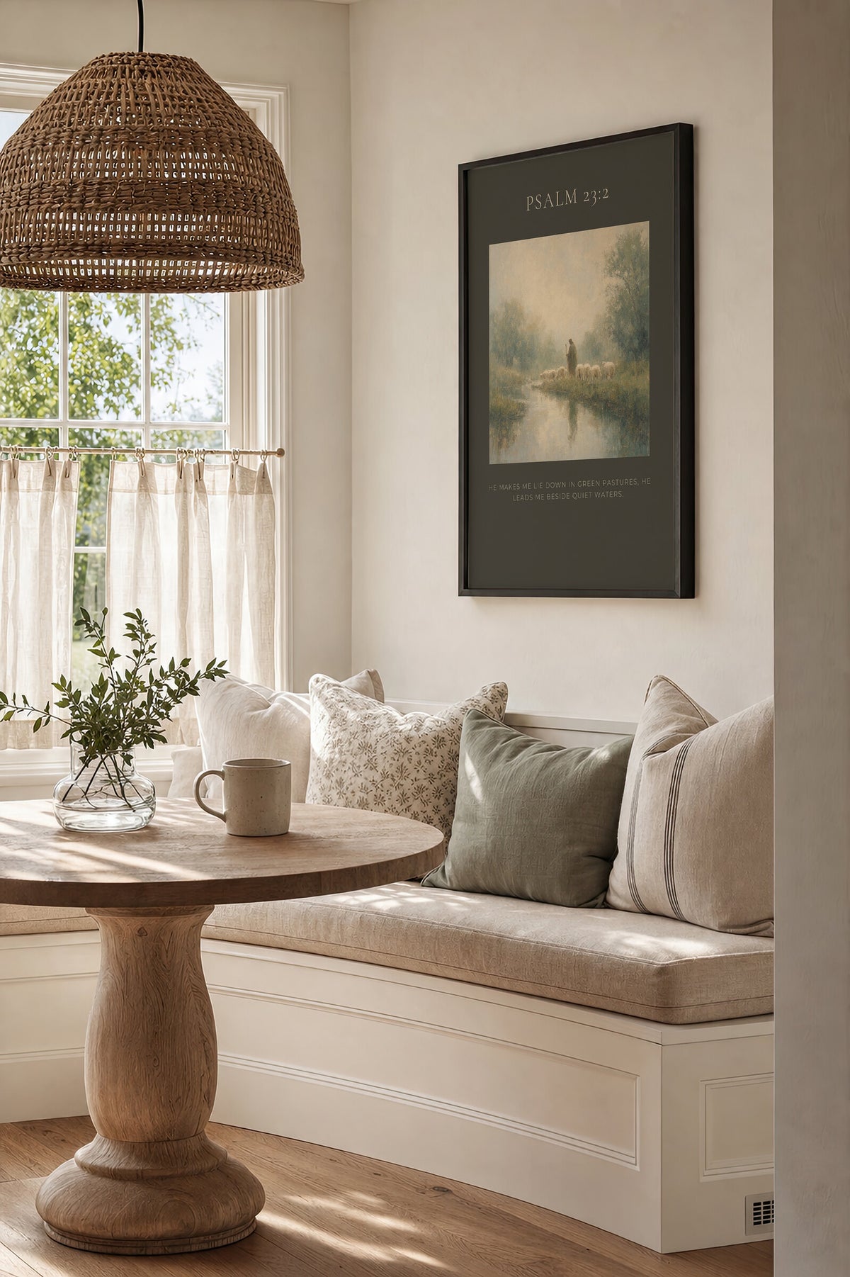 Still Waters — Psalm 23:2 wall art