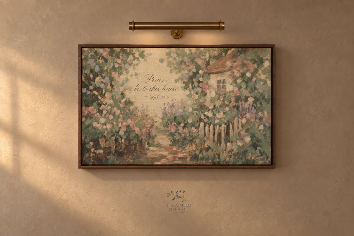 Peace Be to This House Garden wall art