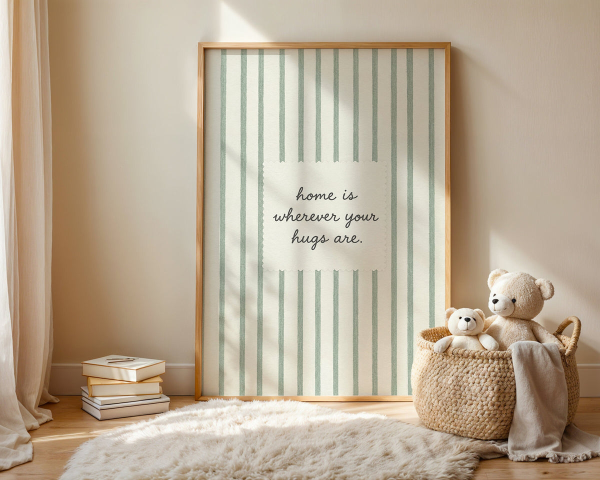 Home Is Wherever Hugs Are wall art