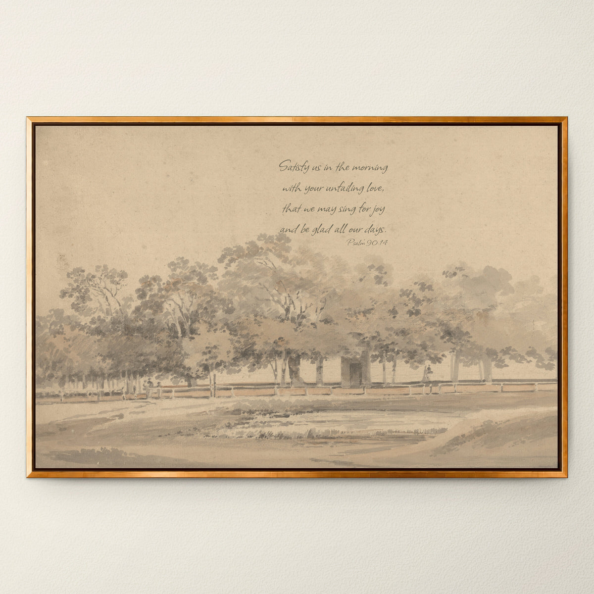 Joy in the Morning Ivory wall art