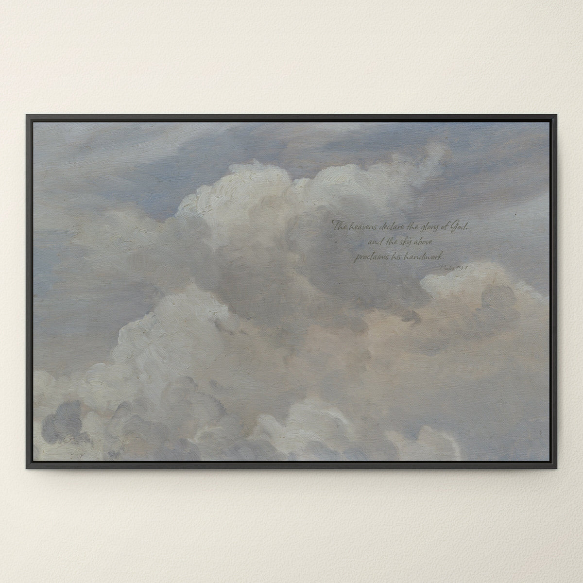 The Heavens Declare Moody wall art