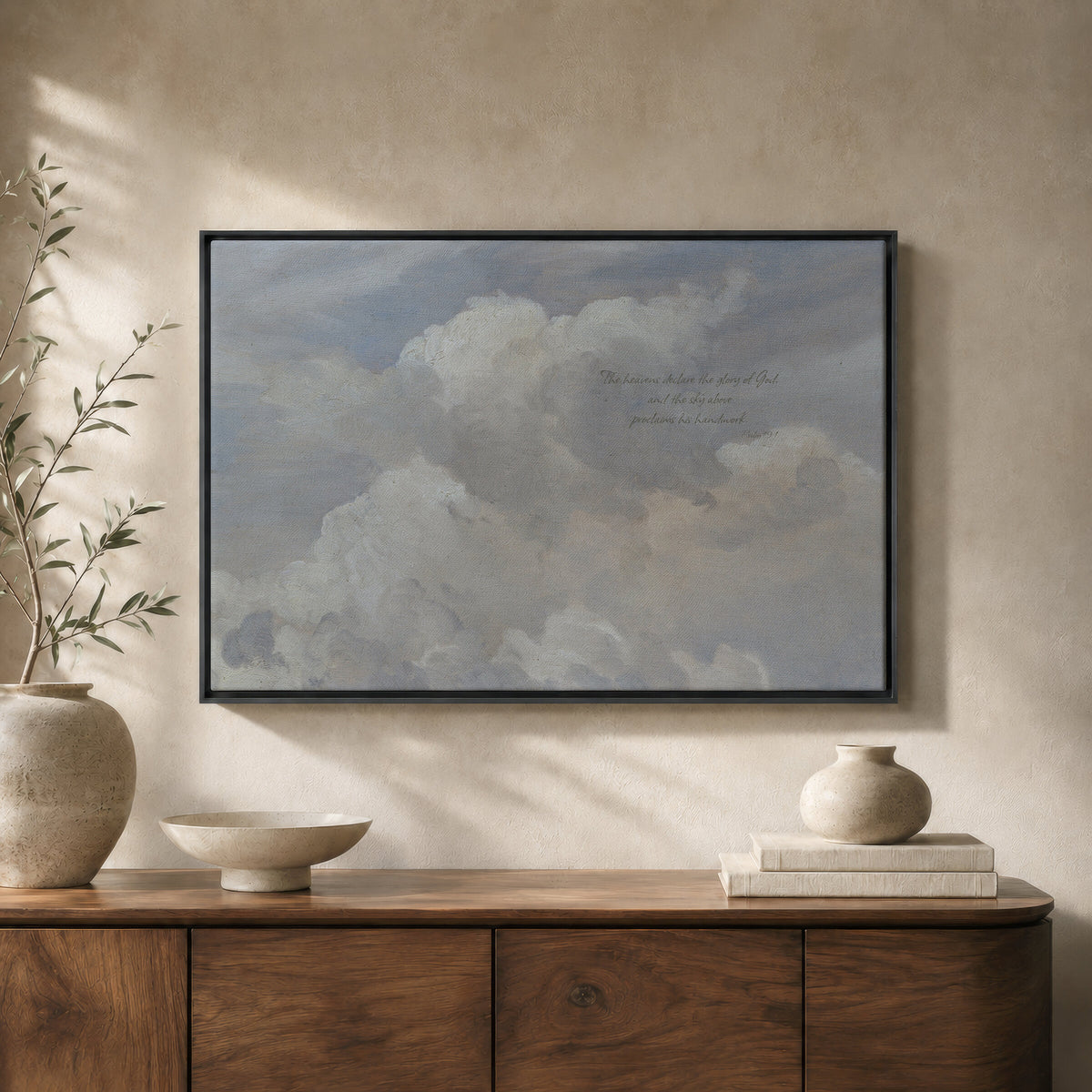 The Heavens Declare Moody wall art