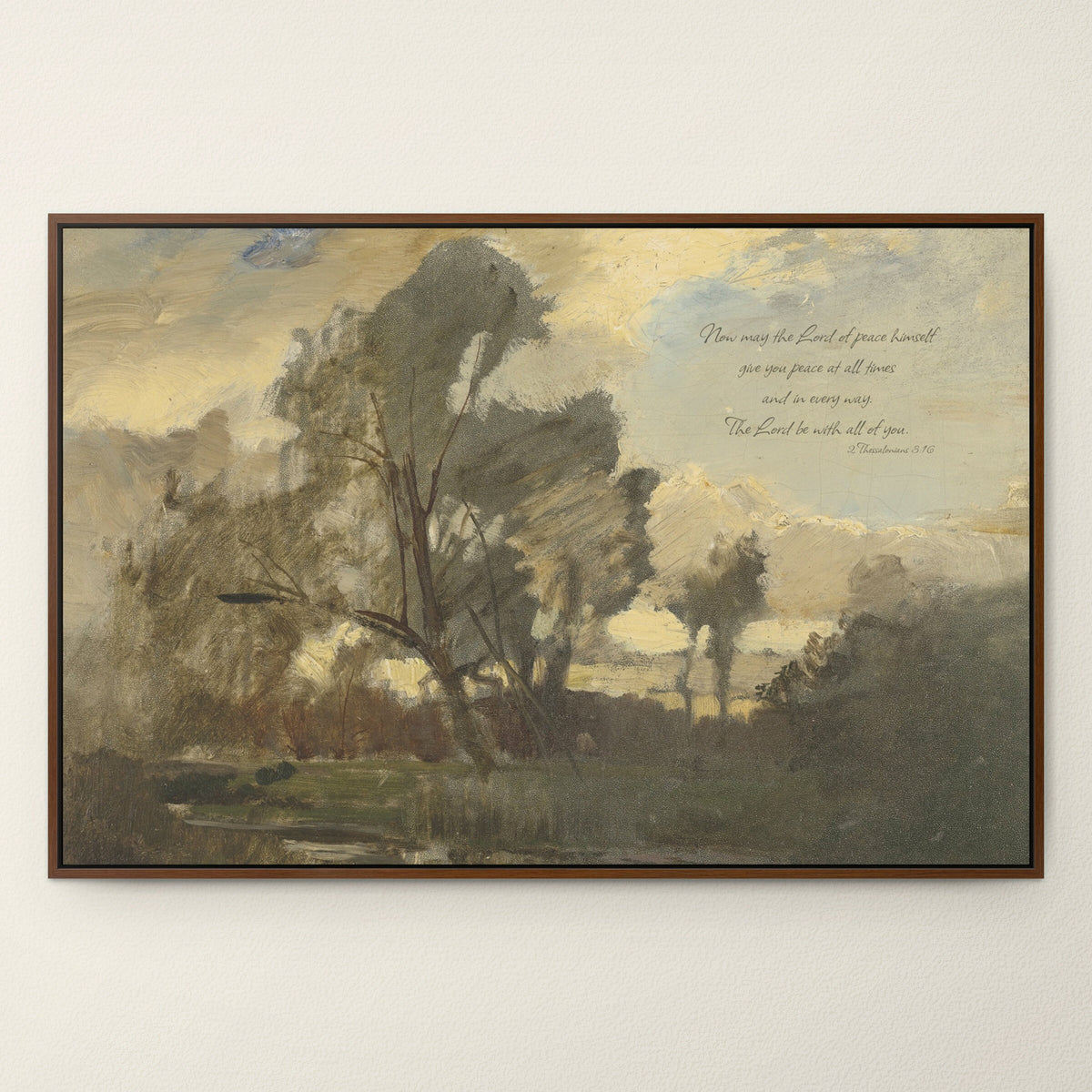 Peace at All Times Ivory wall art