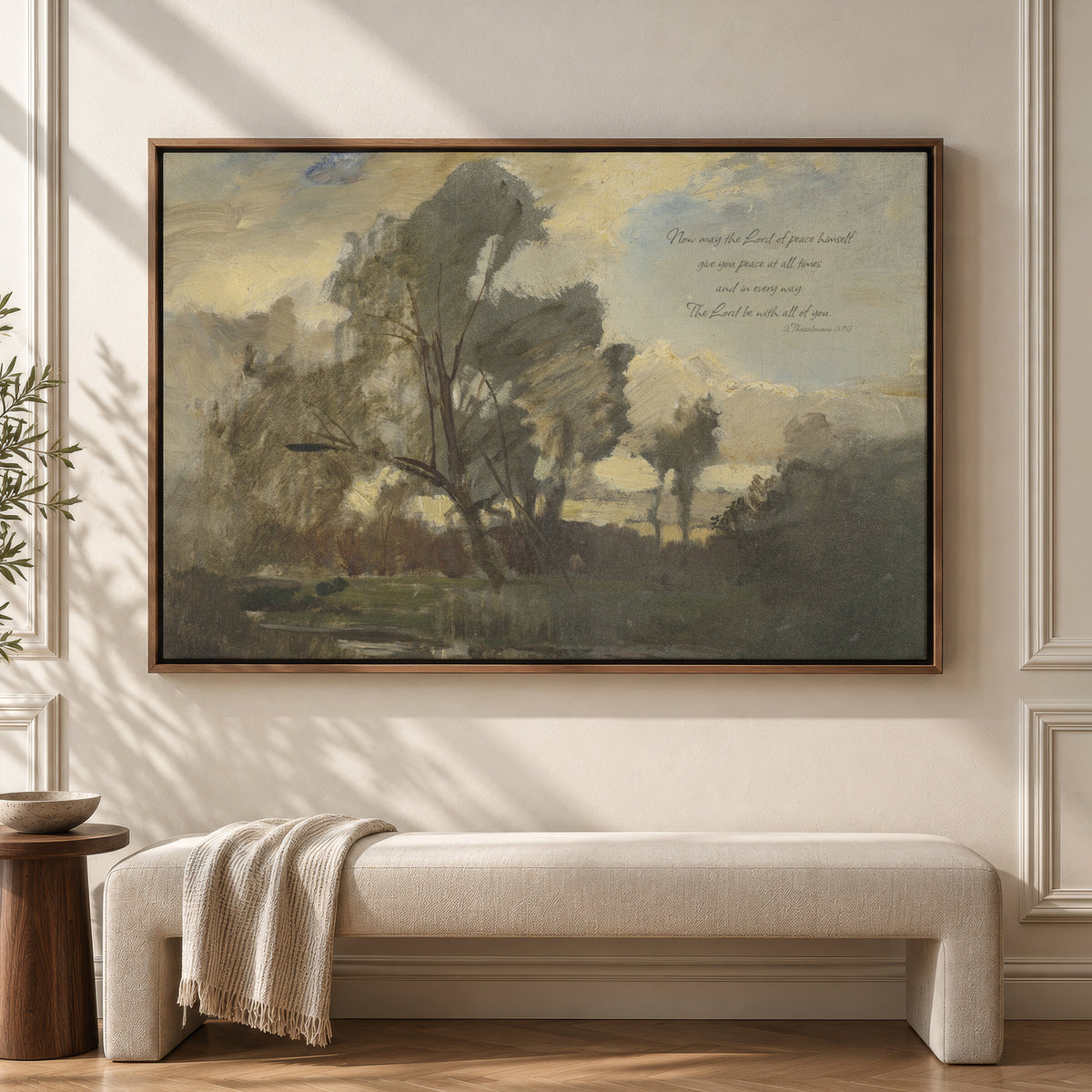 Peace at All Times Ivory wall art