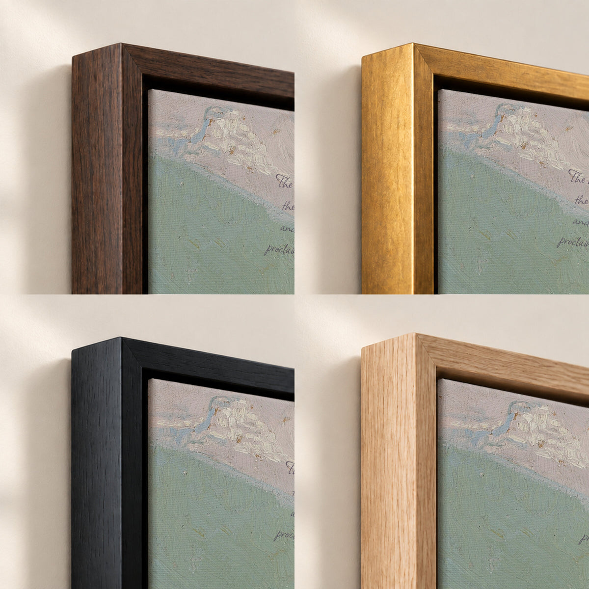 The Heavens Declare Mountain Mauve wall art