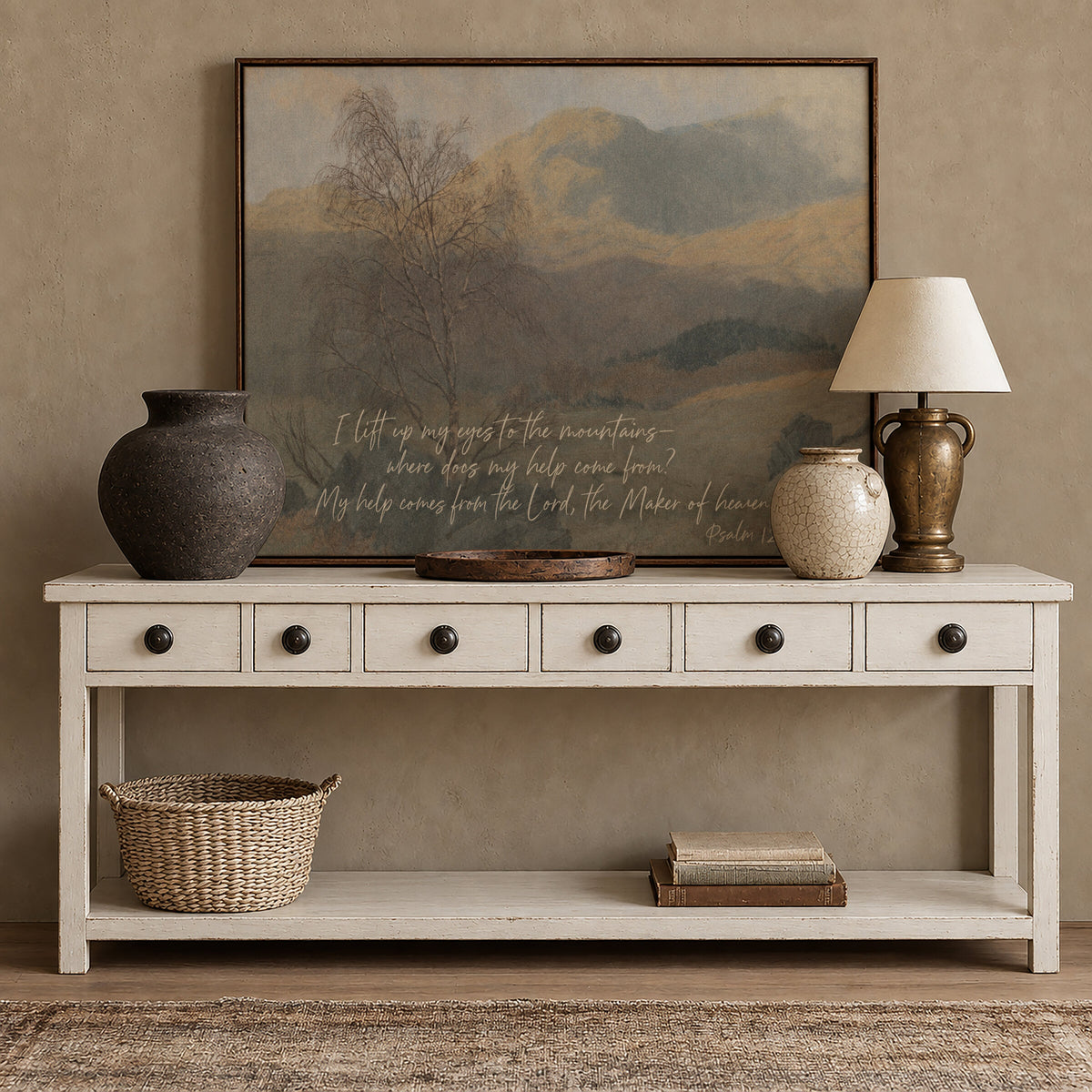 Faith in the Mountain Valley wall art
