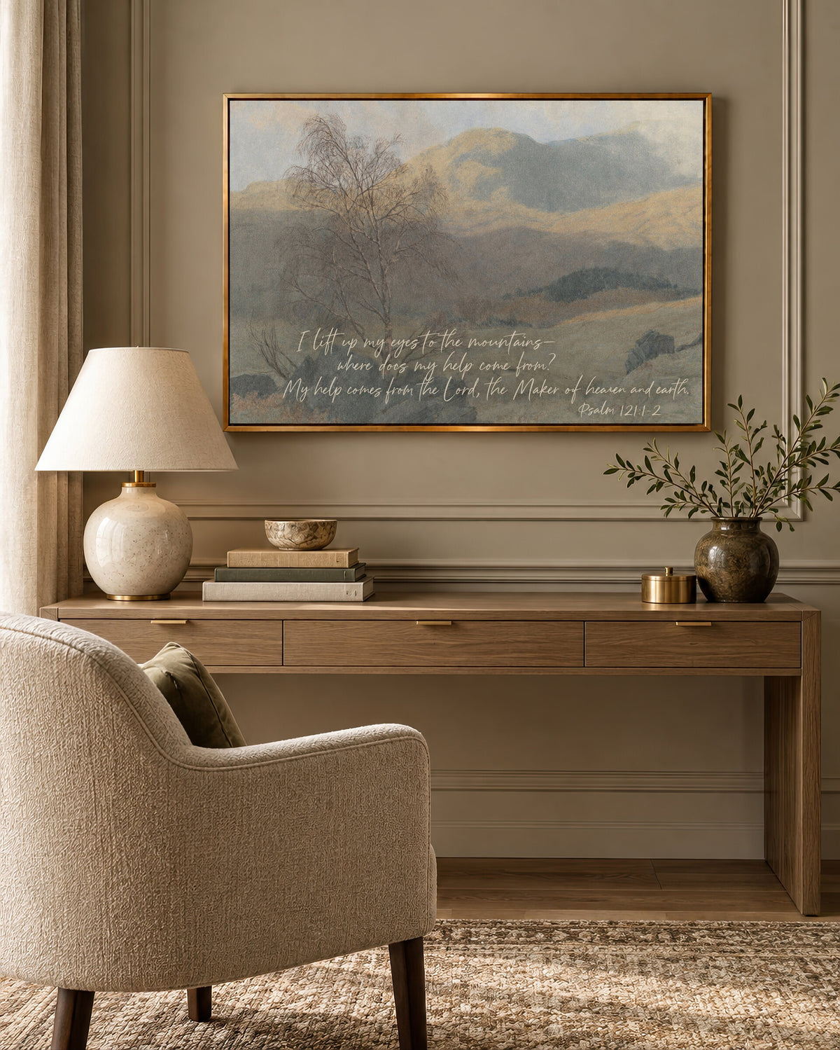 Faith in the Mountain Valley wall art