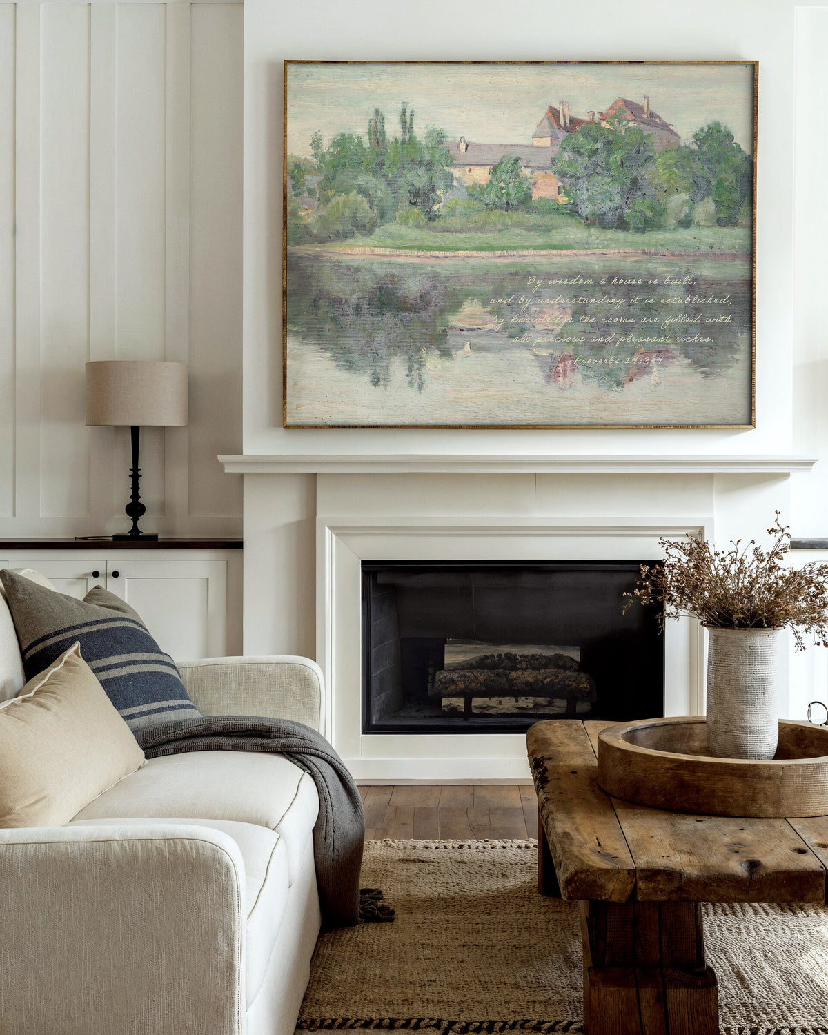 Through Wisdom a Home Is Built — Proverbs 24:3 wall art