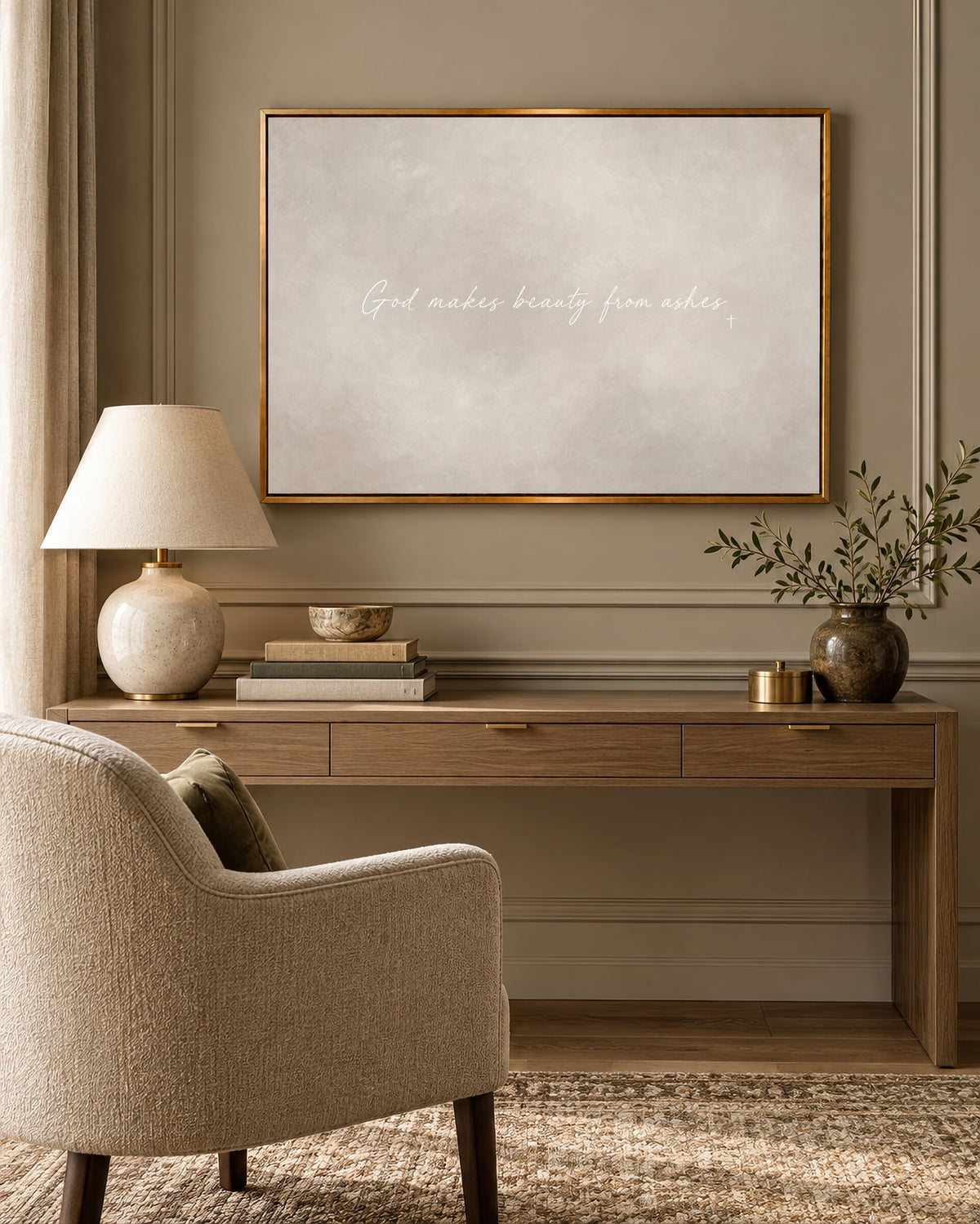 Beauty From Ashes — Isaiah 61:3 wall art