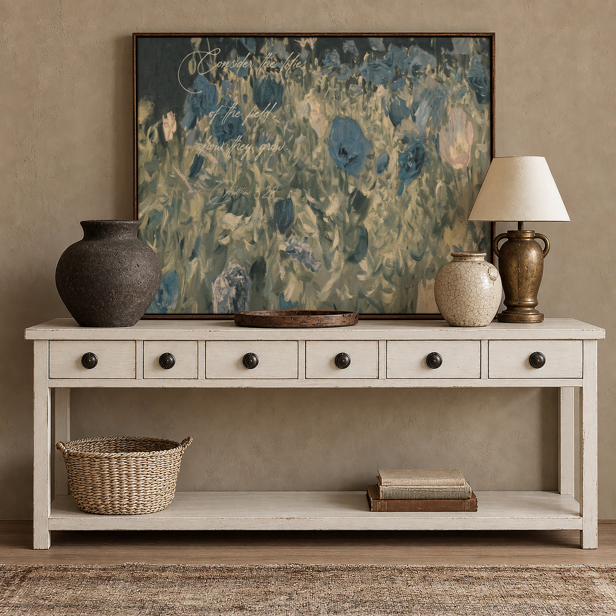 Consider the Lilies — Matthew 6:28 wall art