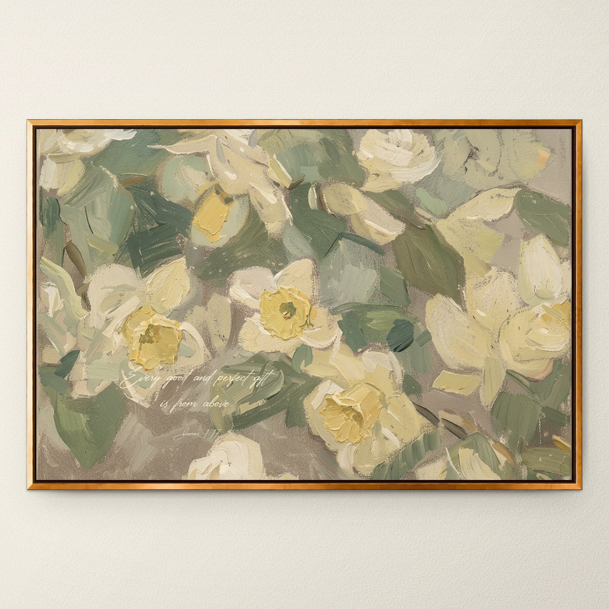 Daffodil — James 1:17 wall art