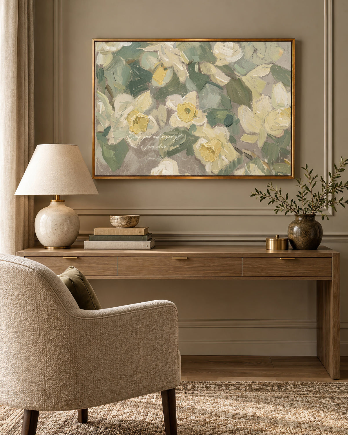 Daffodil — James 1:17 wall art