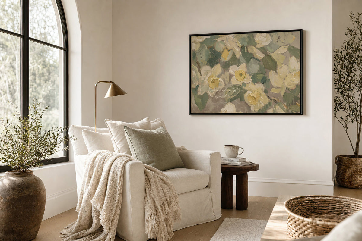 Daffodil — James 1:17 wall art
