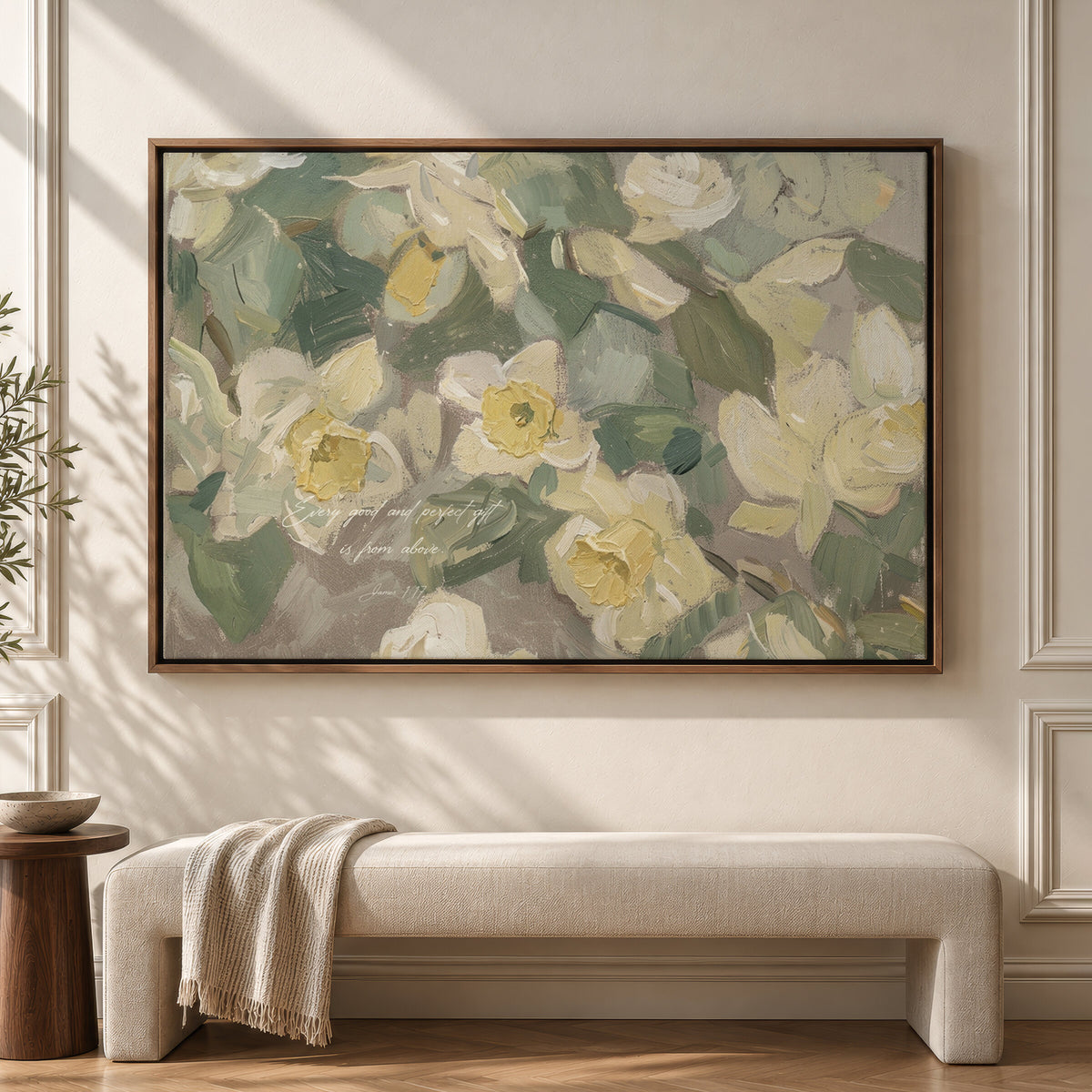 Daffodil — James 1:17 wall art
