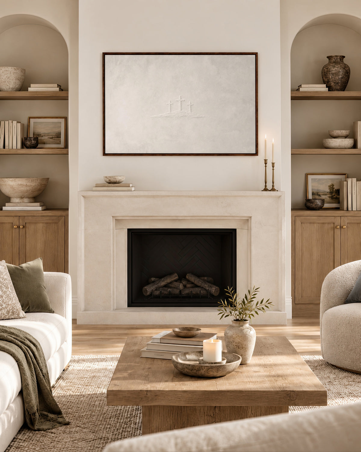 Three Crosses at Calvary wall art