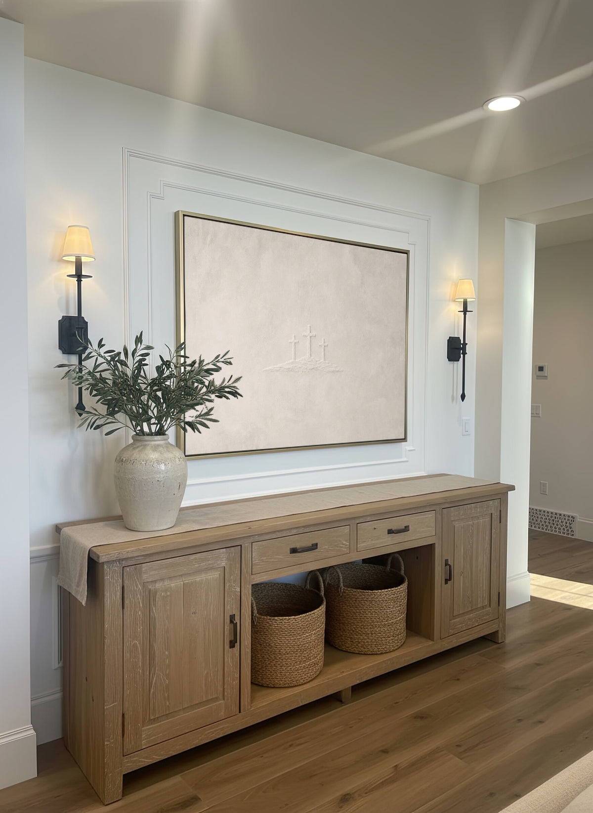 Three Crosses at Calvary wall art