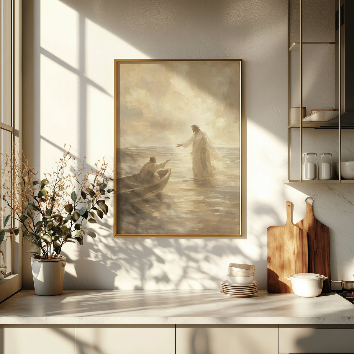 Jesus Walking on Water wall art