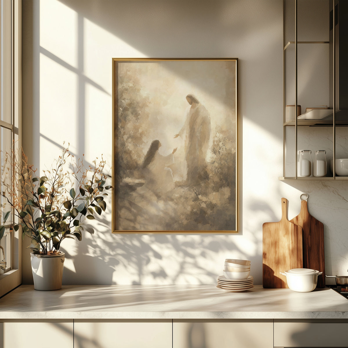 Jesus and Mary Magdalene wall art