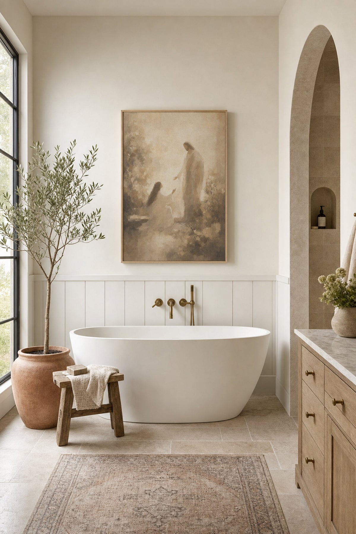 Jesus and Mary Magdalene wall art