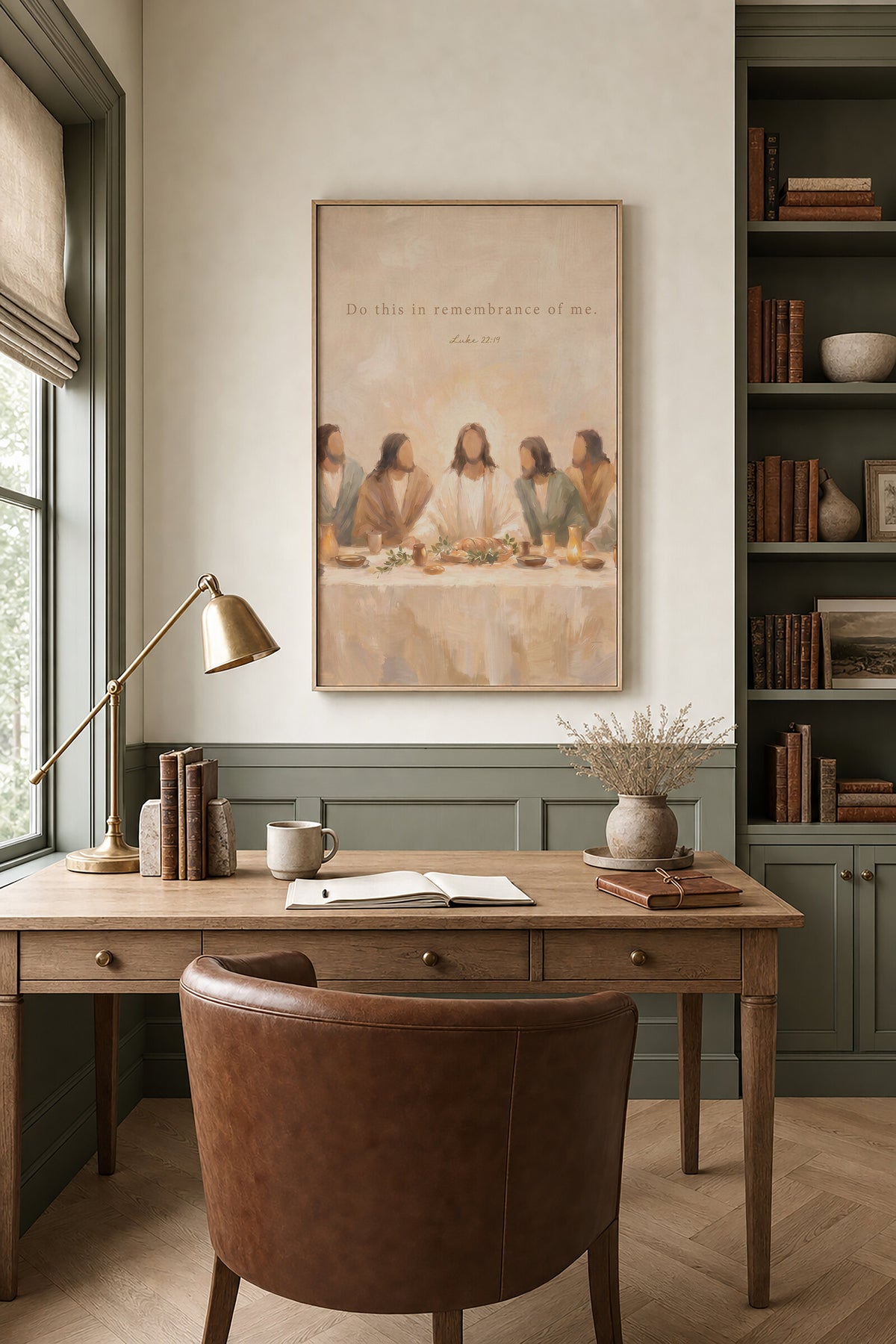 Last Supper Remembrance — Luke 22:19 wall art