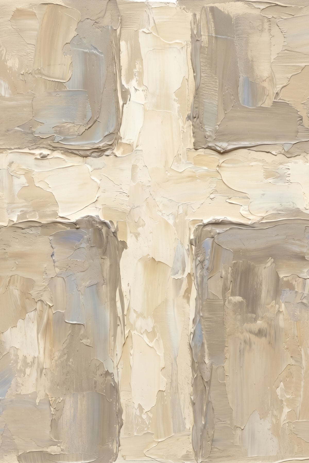 Textured Ivory Cross artwork