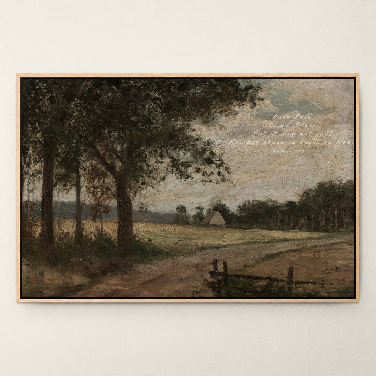 Country Lane with Verse wall art