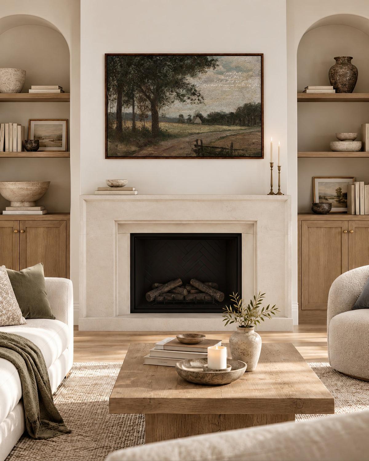 Country Lane with Verse wall art