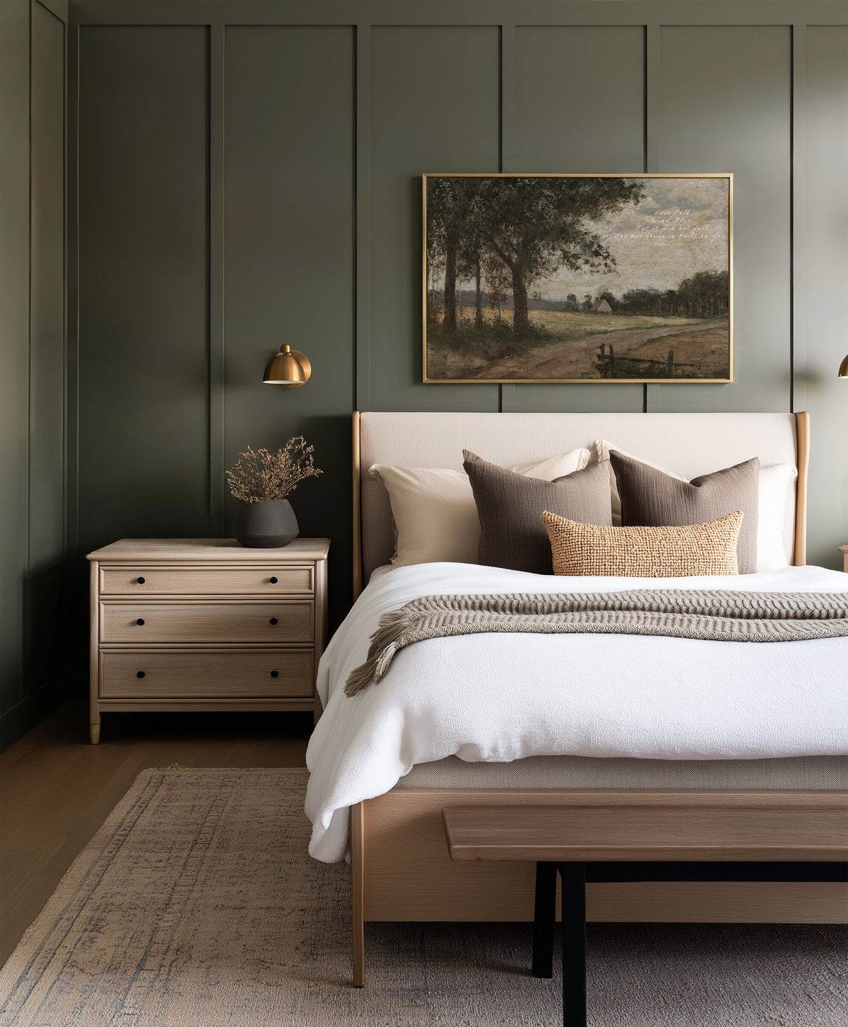 Country Lane with Verse wall art