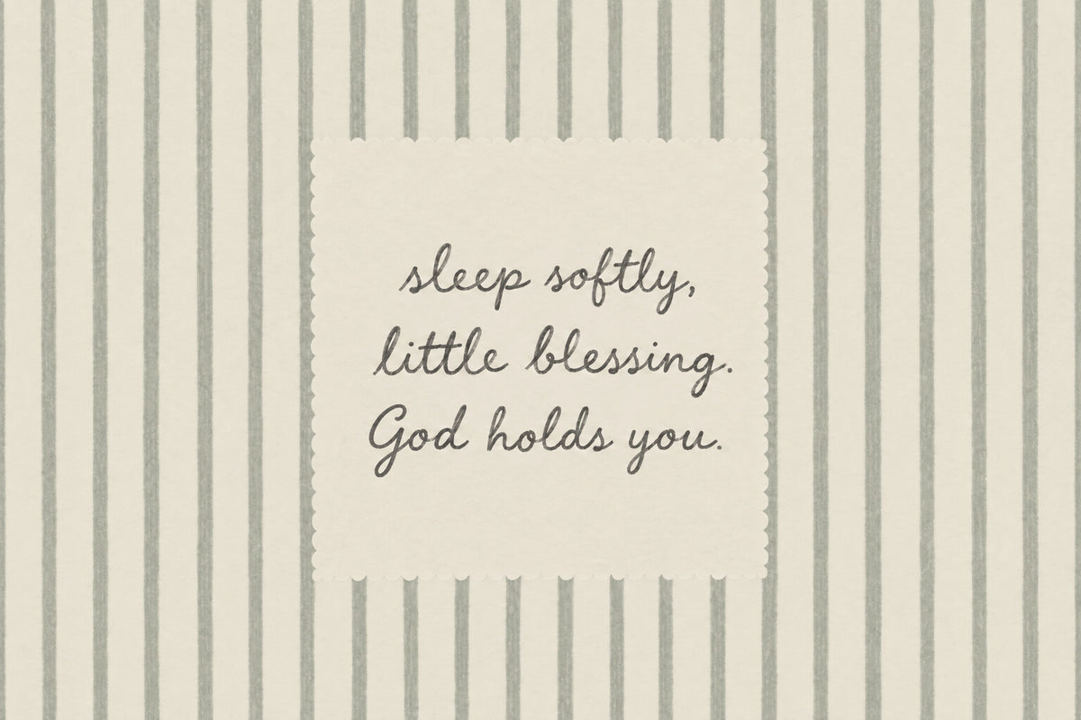 Little Blessing Sage Stripes artwork