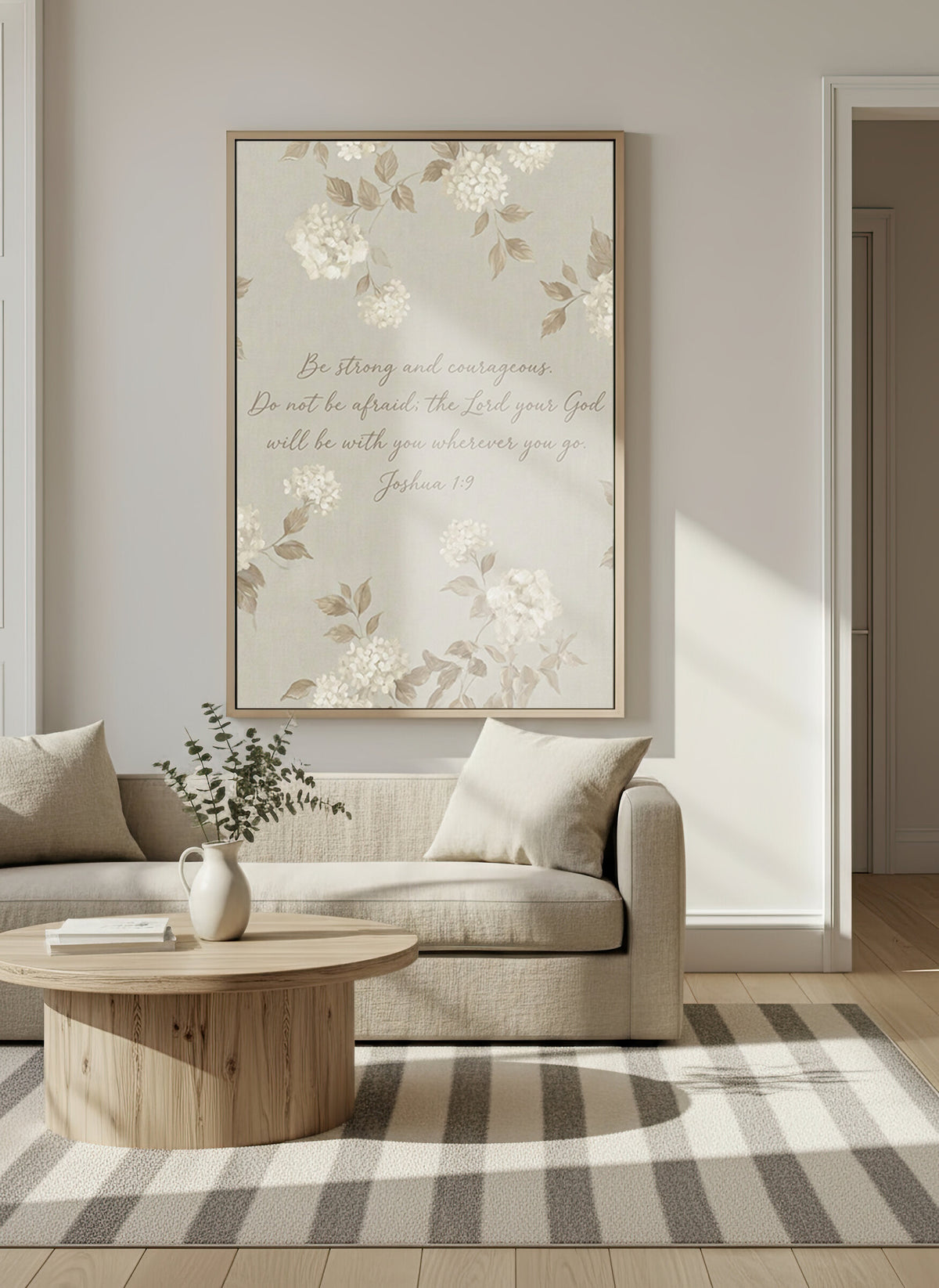 Hydrangea Greige wall art