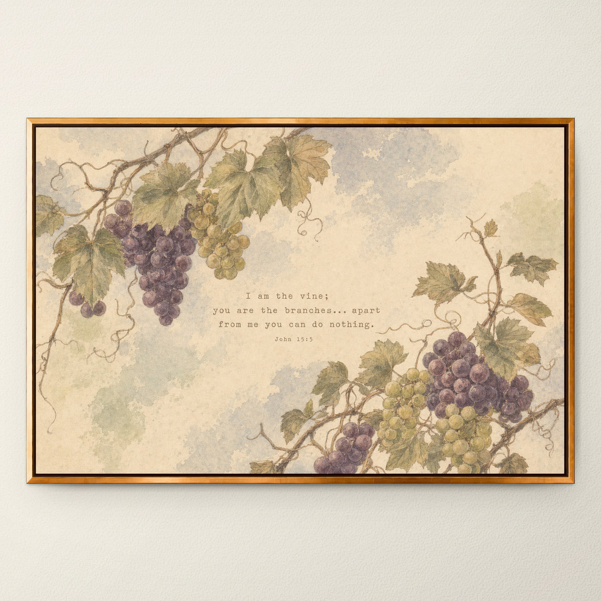 Grape Vine — John 15:5 wall art