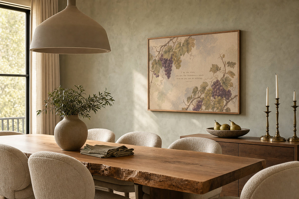 Grape Vine — John 15:5 wall art