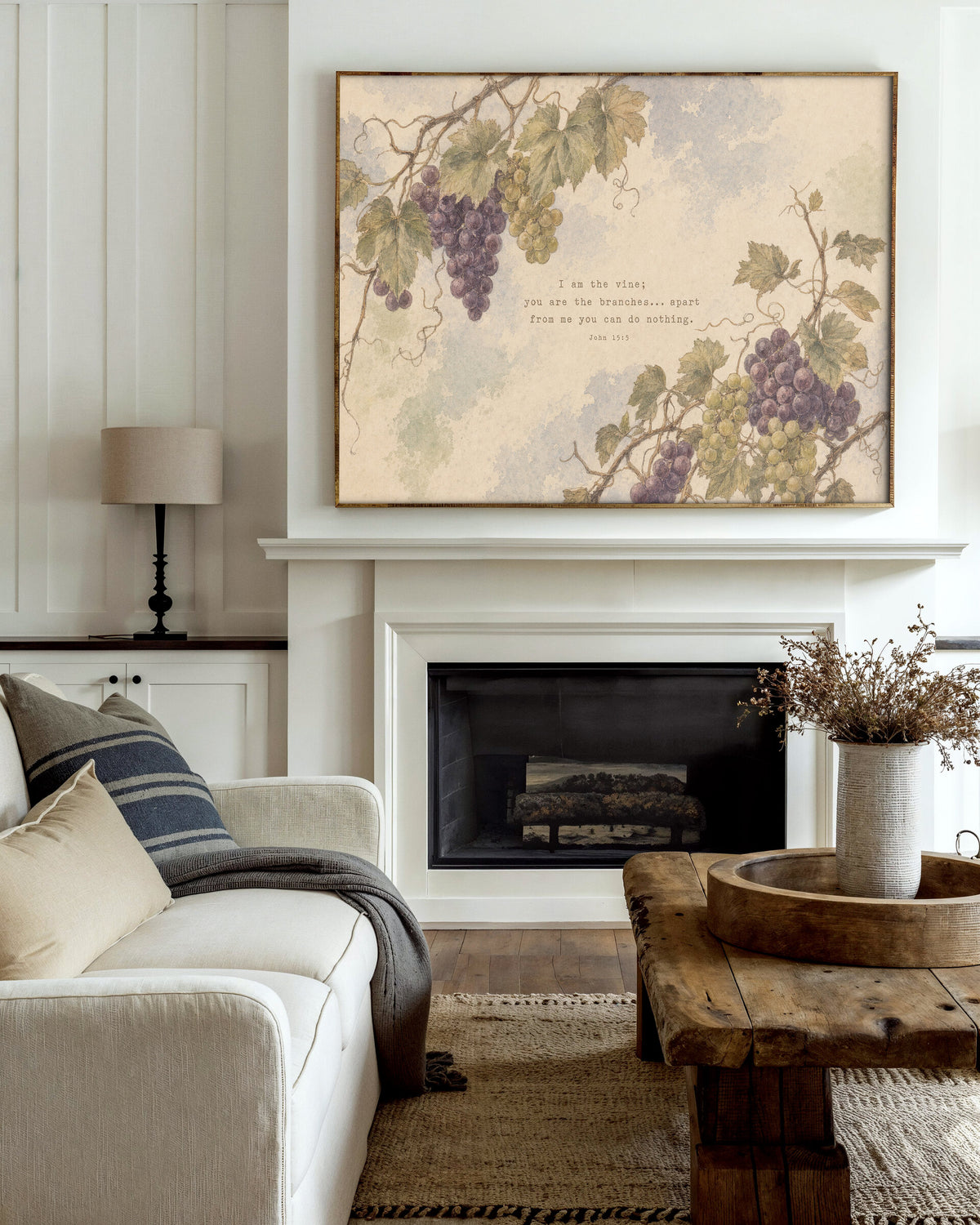 Grape Vine — John 15:5 wall art