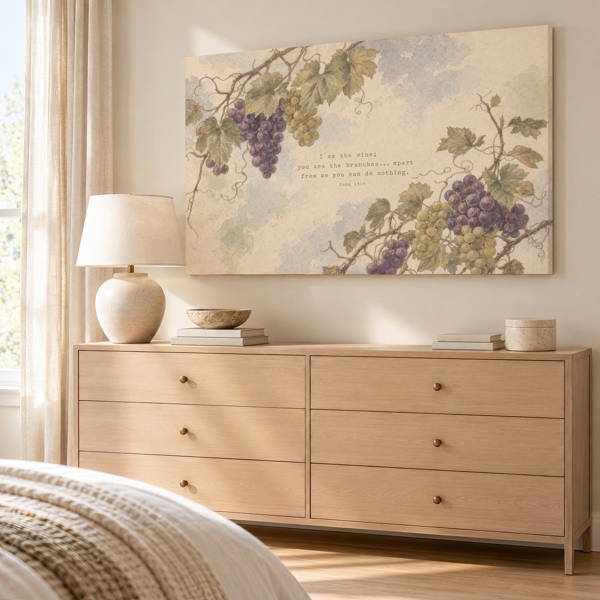 Grape Vine — John 15:5 wall art