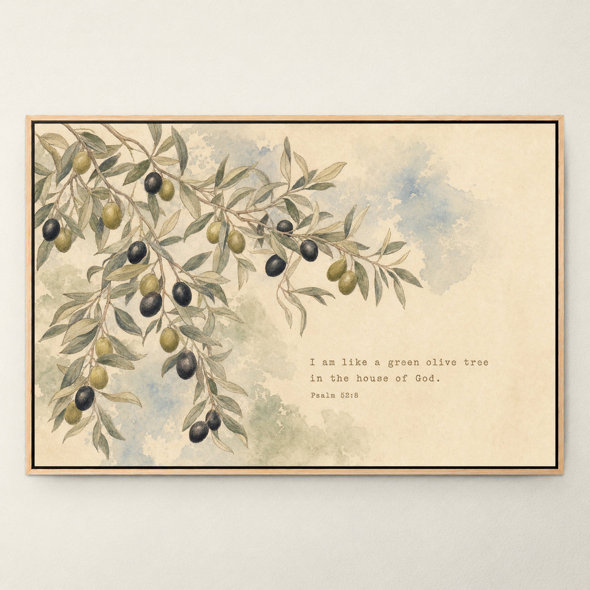 Olive Branch — Psalm 52:8 wall art