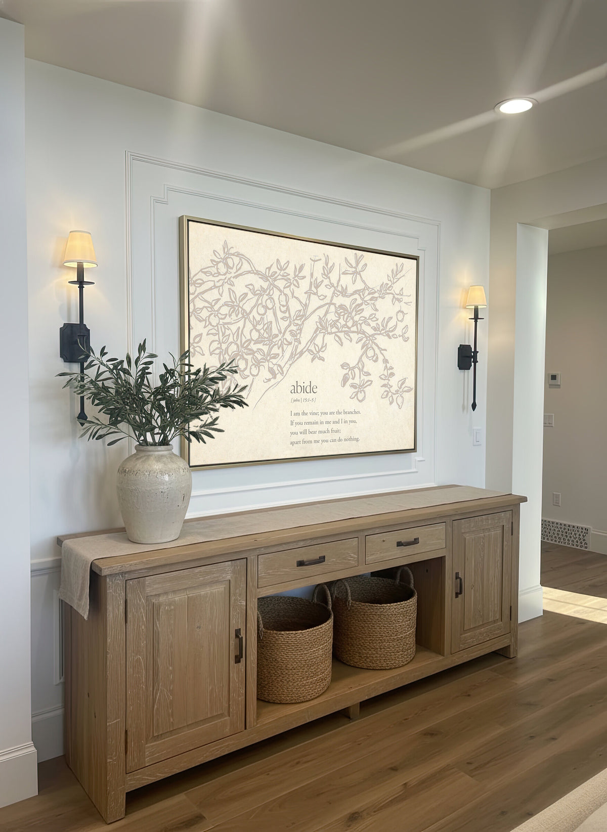 Grey Abide wall art