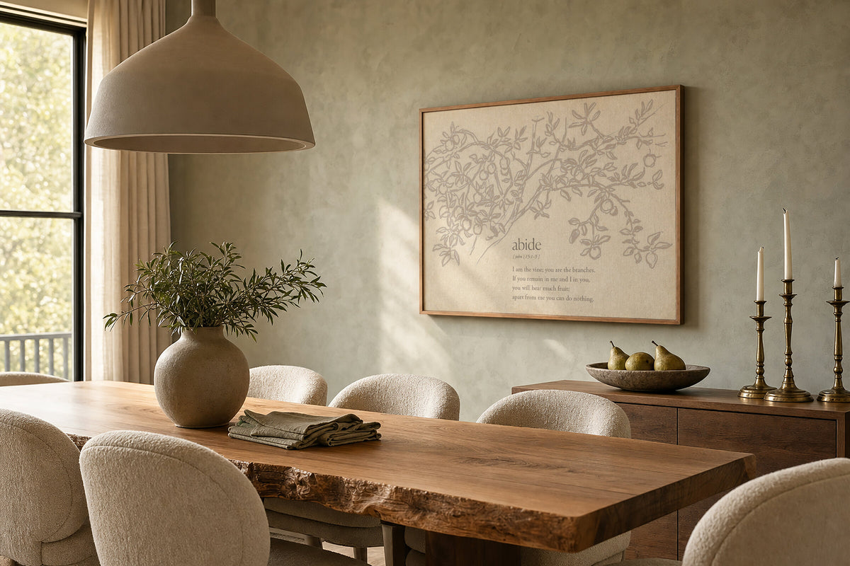 Grey Abide wall art