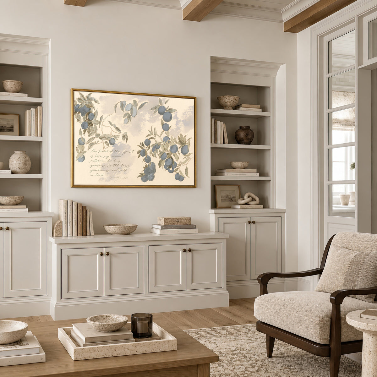 Plum Branch Verse wall art
