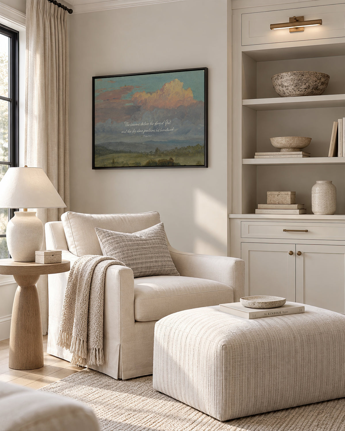 Pink Clouds over the Meadow wall art