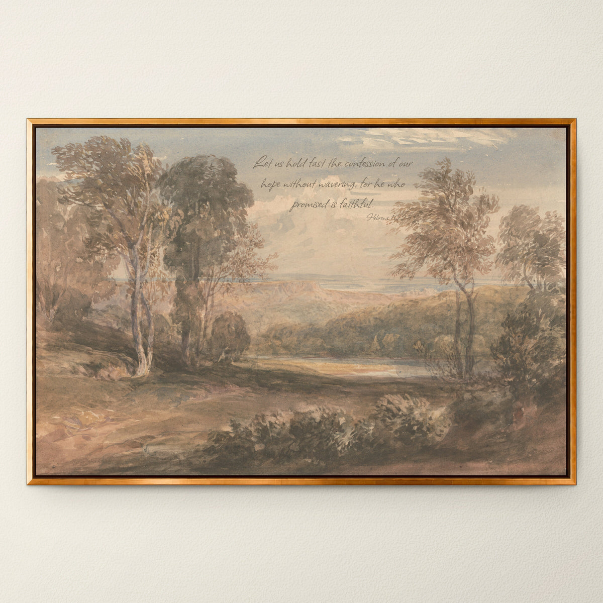 Warm Woodland Pond wall art