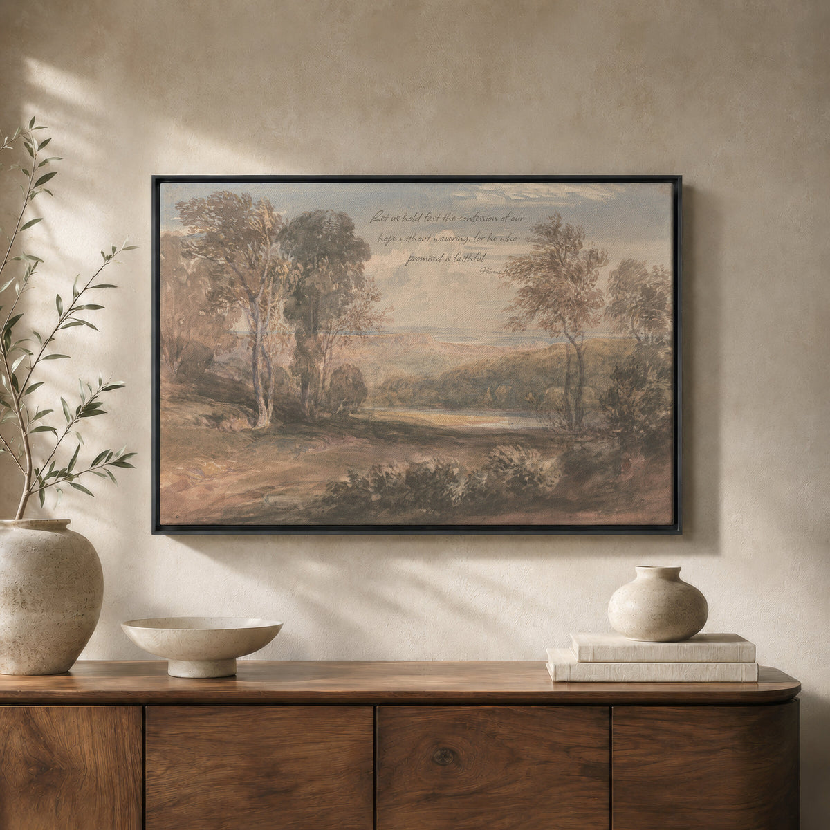 Warm Woodland Pond wall art