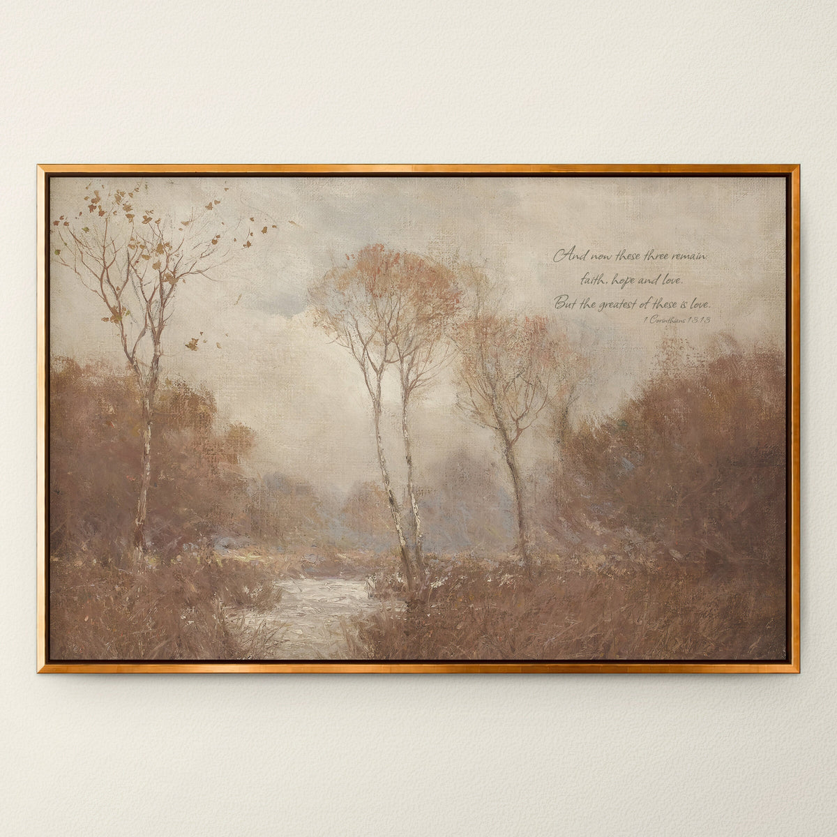 Rosy Grove by the River wall art