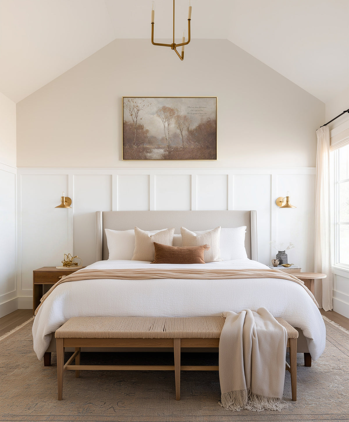 Rosy Grove by the River wall art