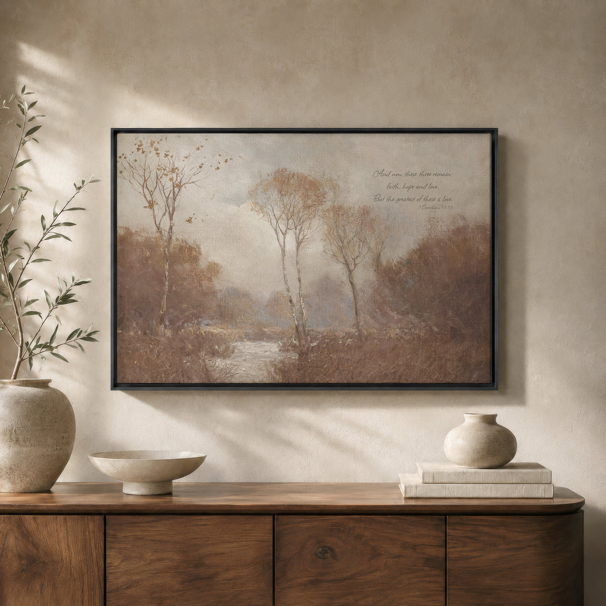 Rosy Grove by the River wall art