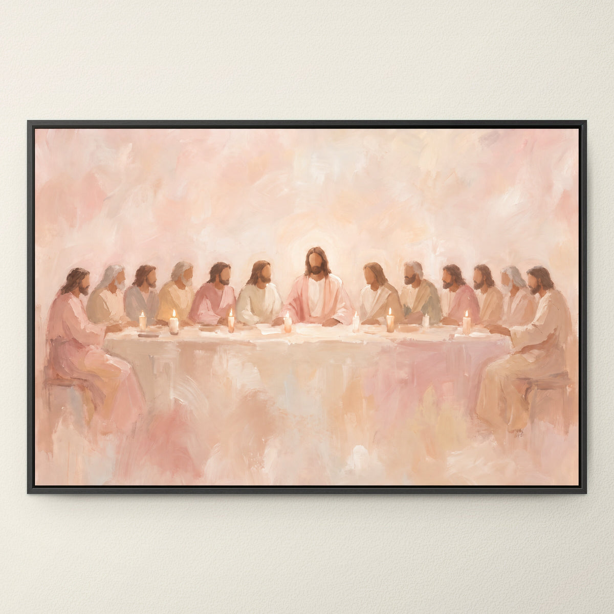 Last Supper Blush Champagne wall art