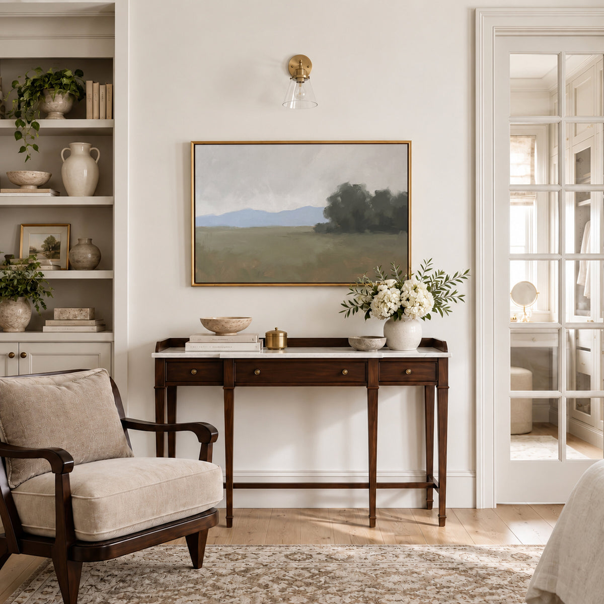 Mountains and Field wall art